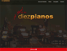 Tablet Screenshot of diezpianos.com